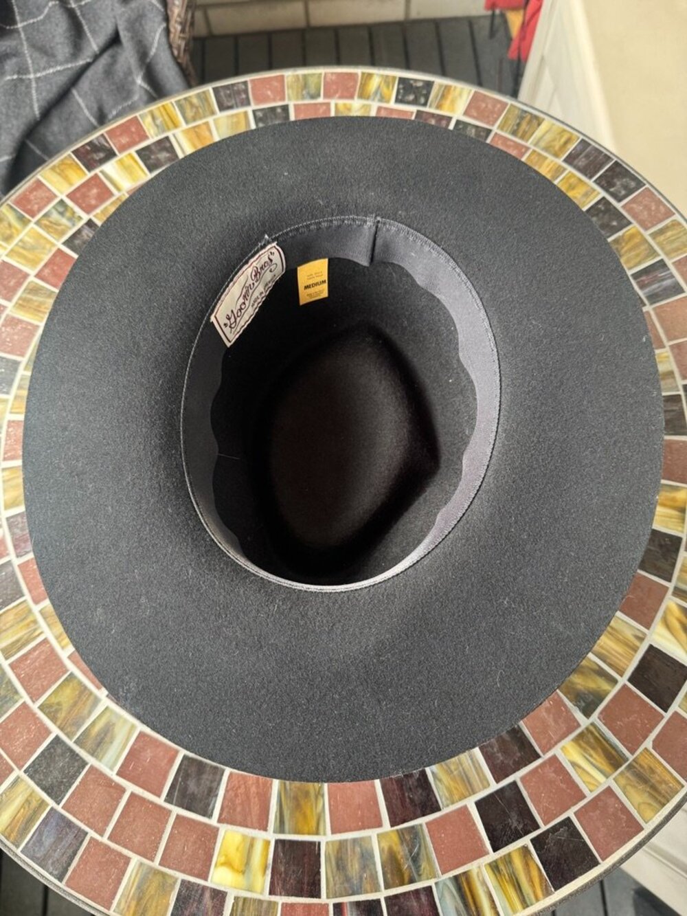 Goorin Bros BLACK FEDORA HAT Classic Style - Picture 4 of 5